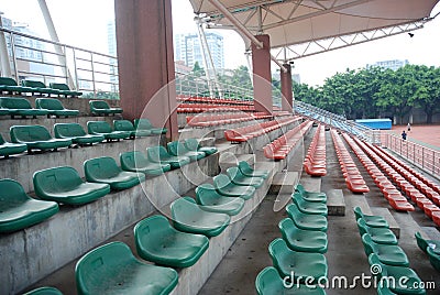 Sports stadium empty seats