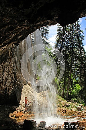 Spouting Rock waterfall, Hanging lake, Glenwood Canyon, Colorado