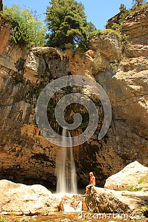 Spouting Rock waterfall, Hanging lake, Glenwood Canyon, Colorado