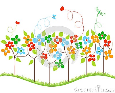 Spring Trees Stock Photo - Image: 18100940