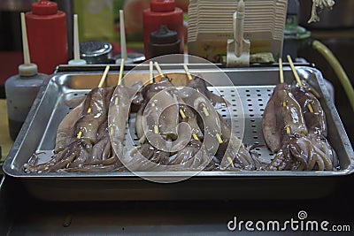 Squid Taiwan Night Food Market, Keelung