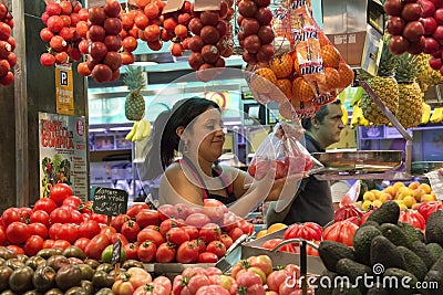 St Joseph Food Market - Barcelona - Spain.