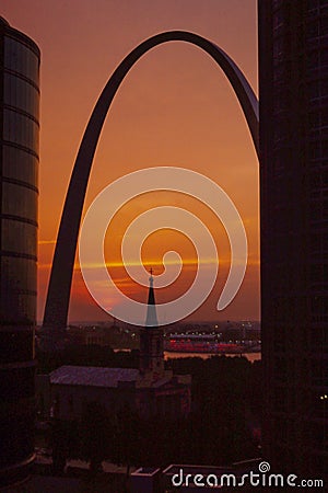 St. Louis Arch at Sunrise