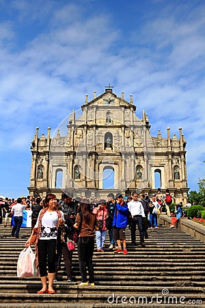 St Paul s Ruins, iconic church in Macau, China