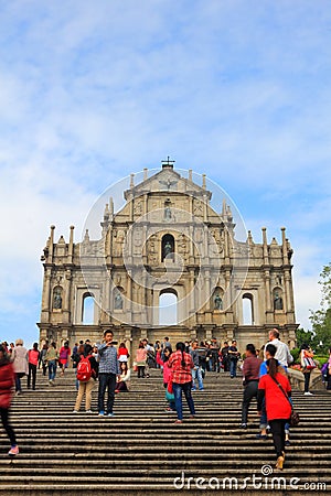 St Paul s Ruins, iconic church in Macau, China