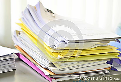 Stack of folders