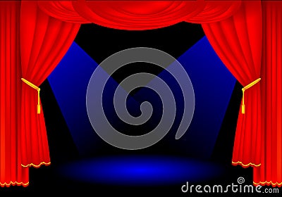Stage curtains