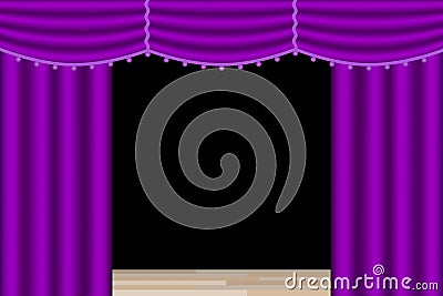 Stage Curtains Purple
