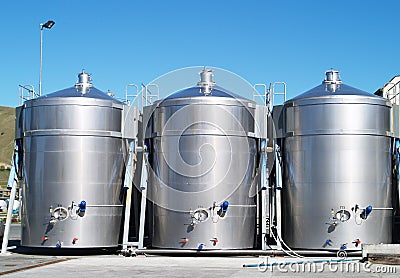 Stainless wine tanks