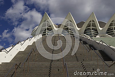 Stairs against sky