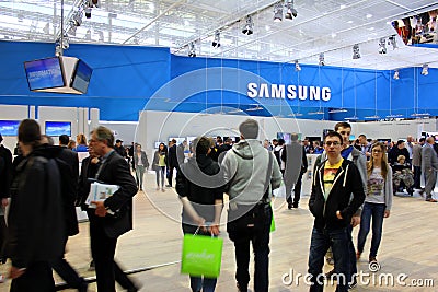 The stand of Samsung