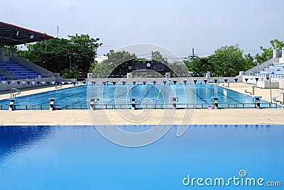 Standard outdoor swimming pool