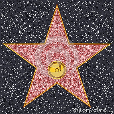 Star Phonograph record (Hollywood Walk of Fame)