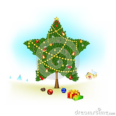 start shape christmas tree royalty free stock images start shape christmas tree royalty free stock images