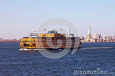 Staten Island Ferry and Statue of Liberty