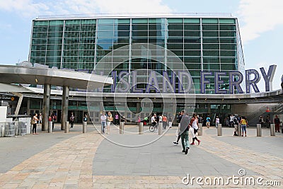 The Staten Island Ferry Whitehall Terminal in Manhattan