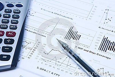 Statistics Income Statement Stock Photograph