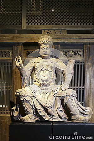 Statuary of ancient chinese general