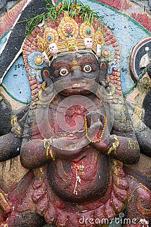 Statue of Hindu god-Kali