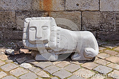 Statue of little lion in Lviv