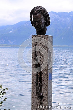 Statue of Miles Davis in Montreux, Switzerland