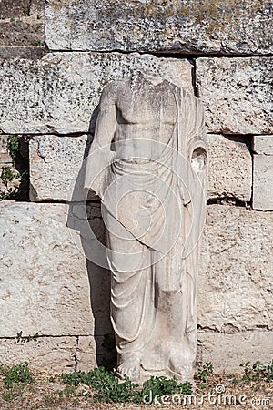 Statue in Roman Agora Athens