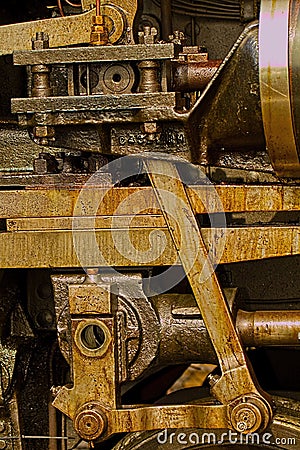 Steam locomotive engineering detail