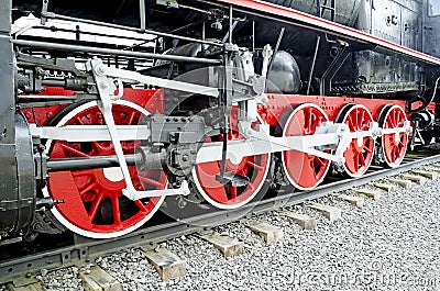 Steam locomotive wheels