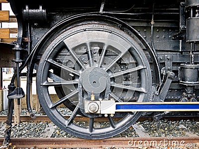 Steam Train Drive Wheel Detail