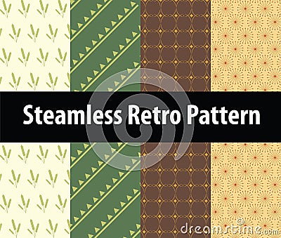 Steamless retro patterns