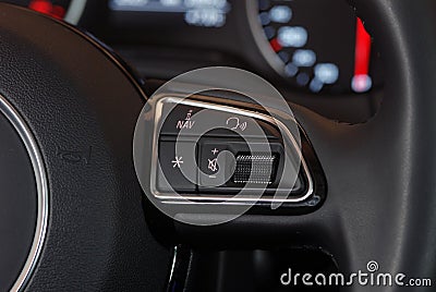 Steering wheel button