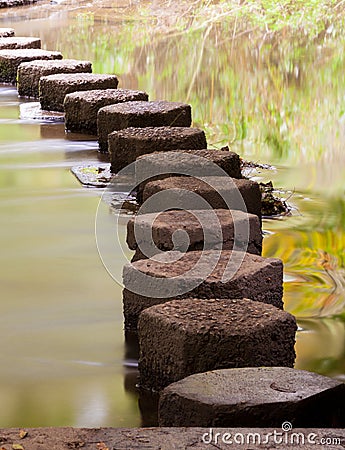 Stepping Stones Across a River