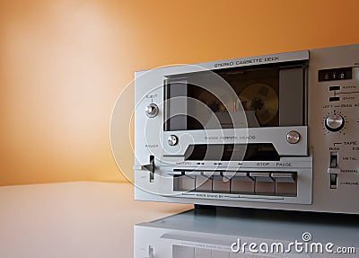 Stereo Cassette tape deck recorder player