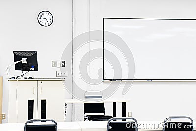 Sterile modern classroom