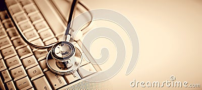 Stethoscope and Keyboard