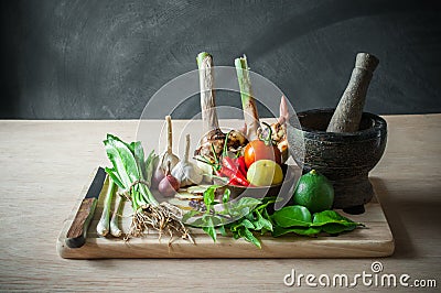 Still life of vegetable food