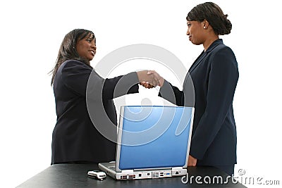 Stock Photography: Two Beautiful African American Business Women