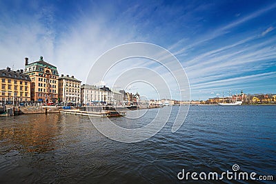 Stockholm Old City from the seaside