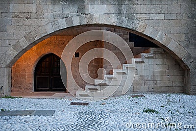Stone arch and stairs