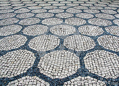 Stone blocks pavement texture for background