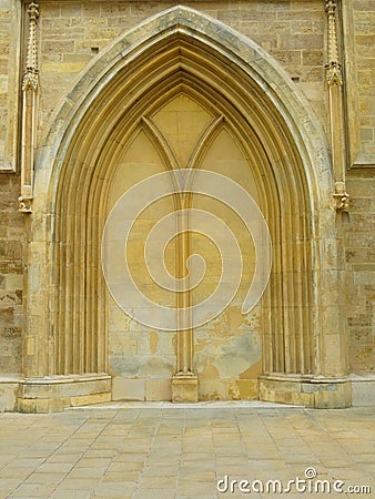 Stone gothic arch