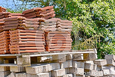 Stone tiles stack material