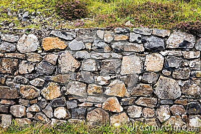 Stone Wall at Giants Causeway