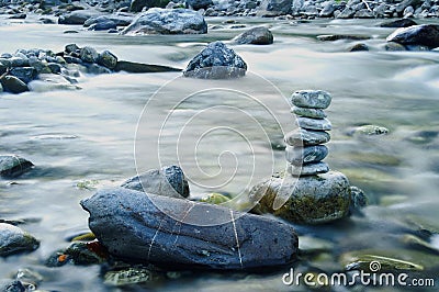 Stones on the river