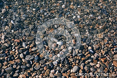 Stones on the seashore. Background