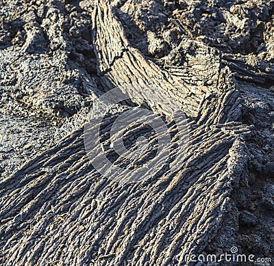 Stones of volcanic flow give a beautiful structure