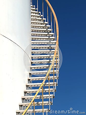 Storage tank stairs