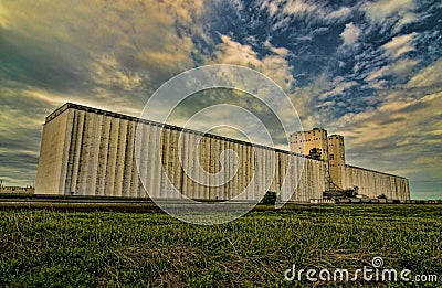 Storm Clouds at the Grain Elevator