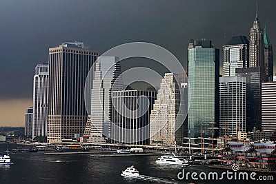 Storm in low manhattan