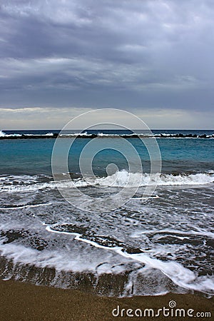 Storm at the sea